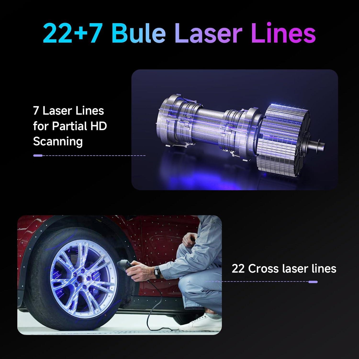 Escáner 3D Creality CR-Scan Raptor Pro 0.02mm 60FPS