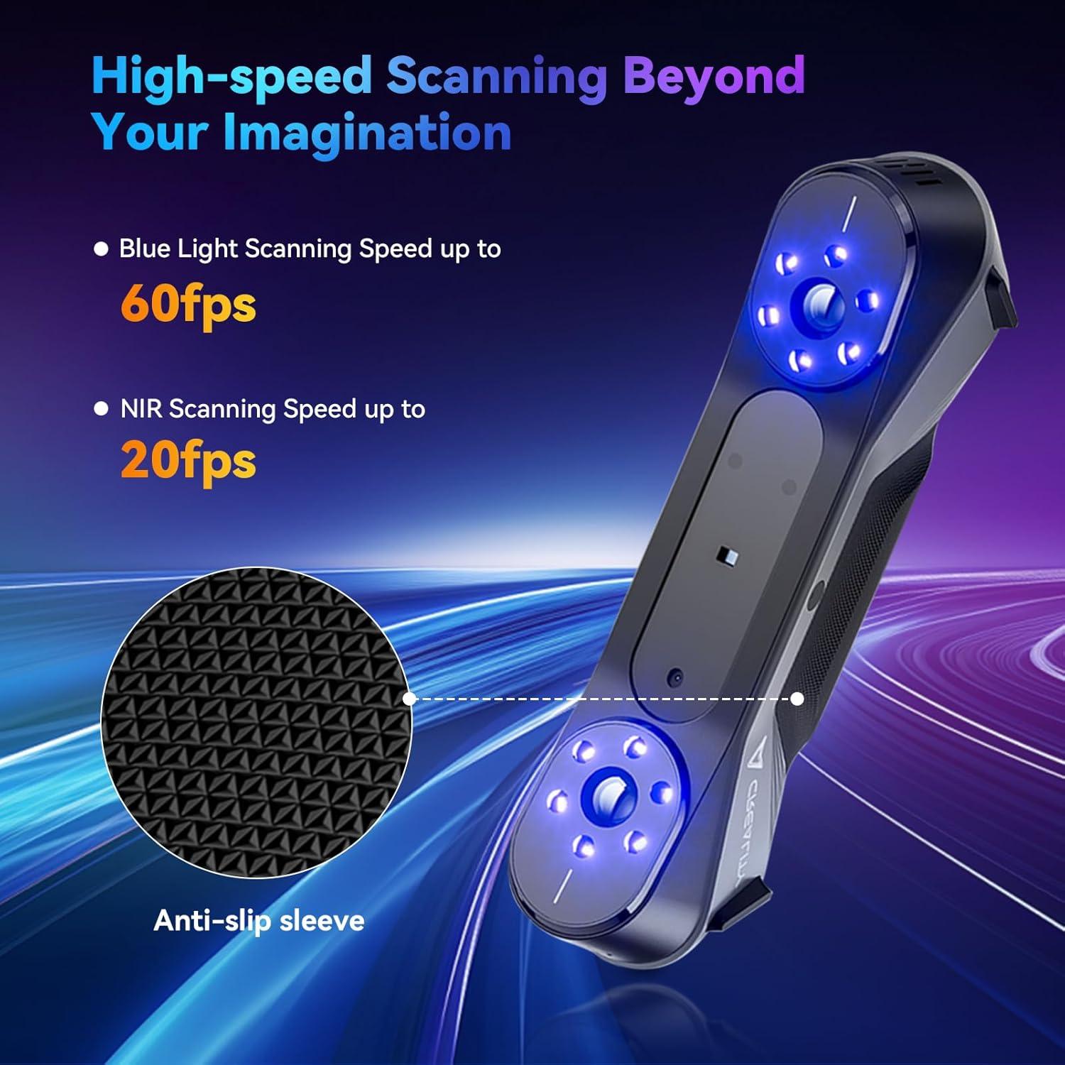 Escáner 3D Creality CR-Scan Raptor, Precisión 0.02mm, 60fps