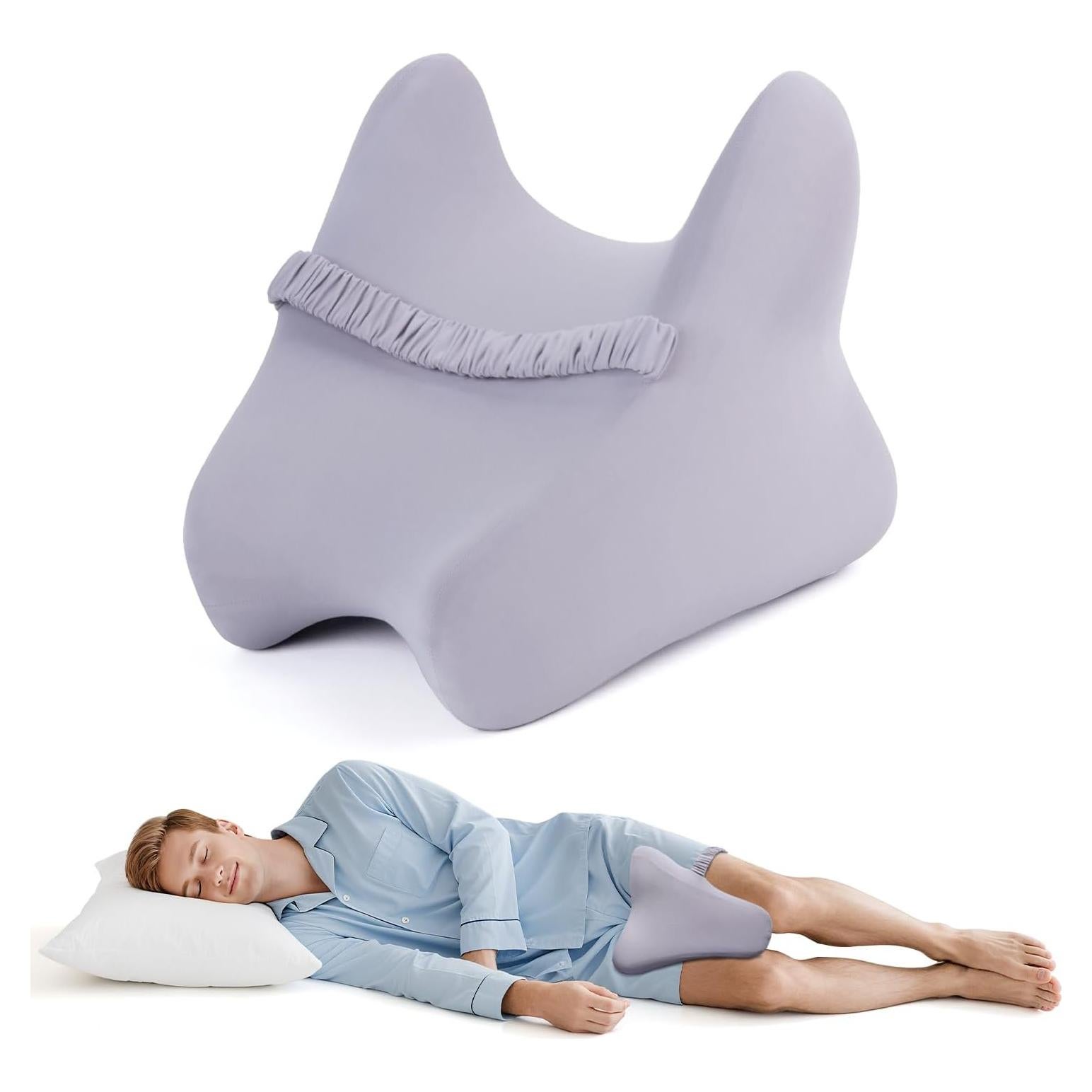 Almohada para Rodillas THMINS Grande Espuma Viscoelástica Gris