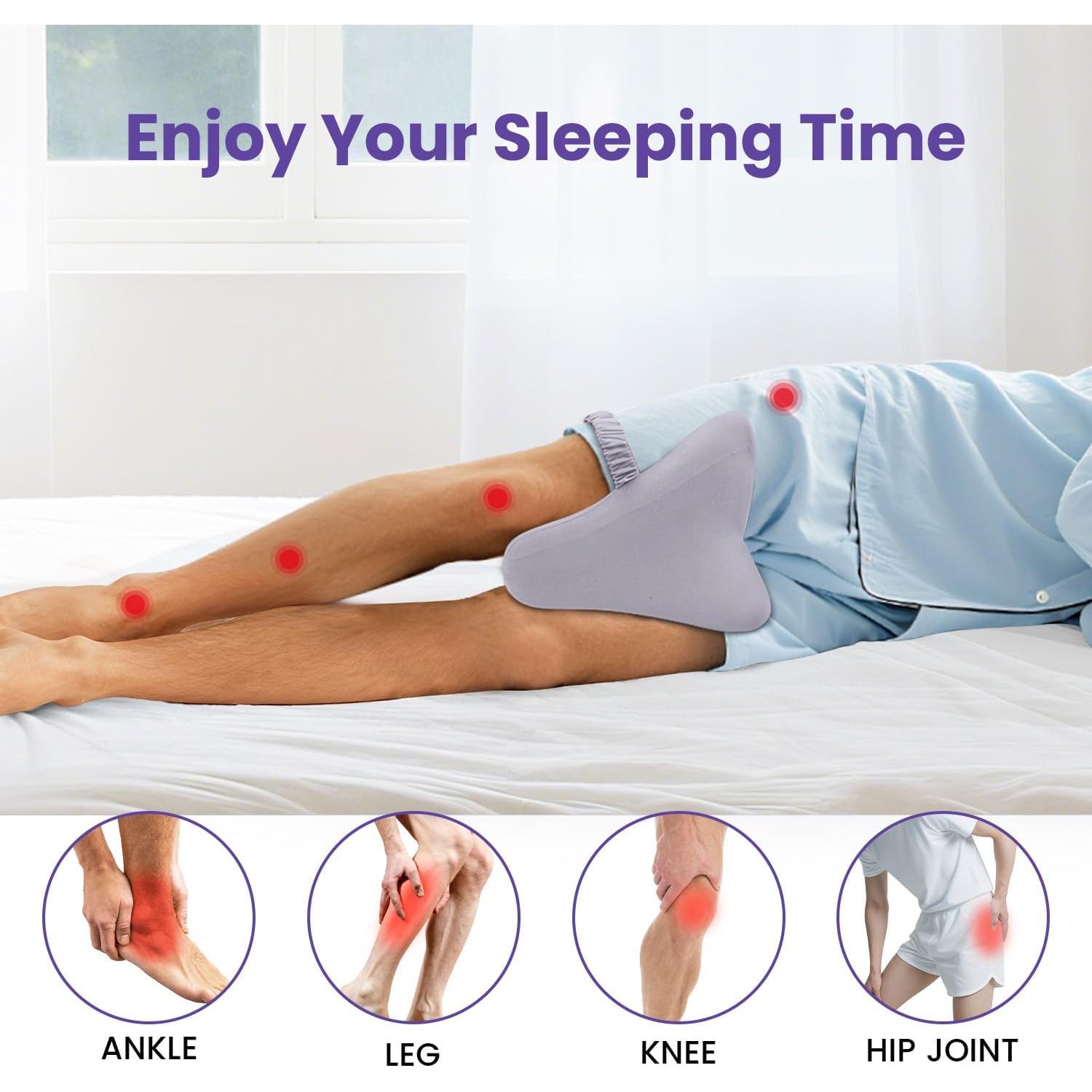 Almohada para Rodillas THMINS Grande Espuma Viscoelástica Gris