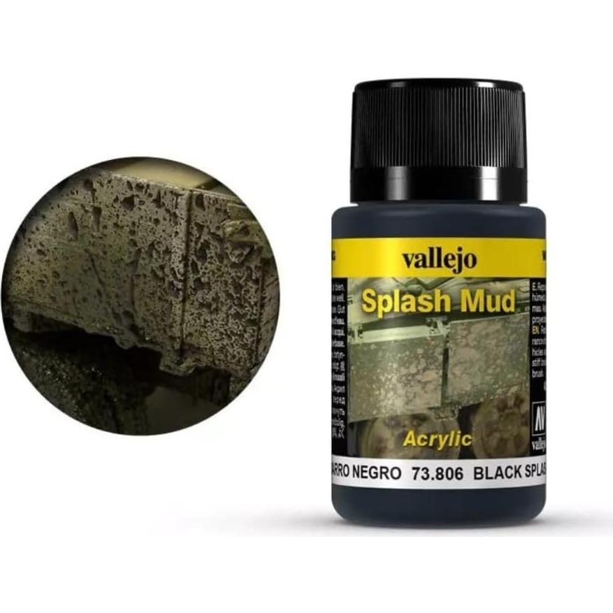 Pintura Efectos de Envejecimiento Vallejo Barro Negro 40 ml