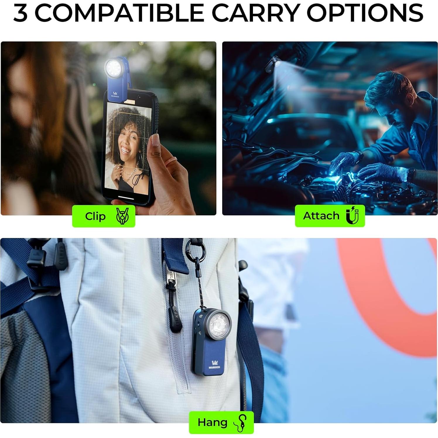 Linterna Recargable Wurkkos HD03 680 Lúmenes IPX6 Azul