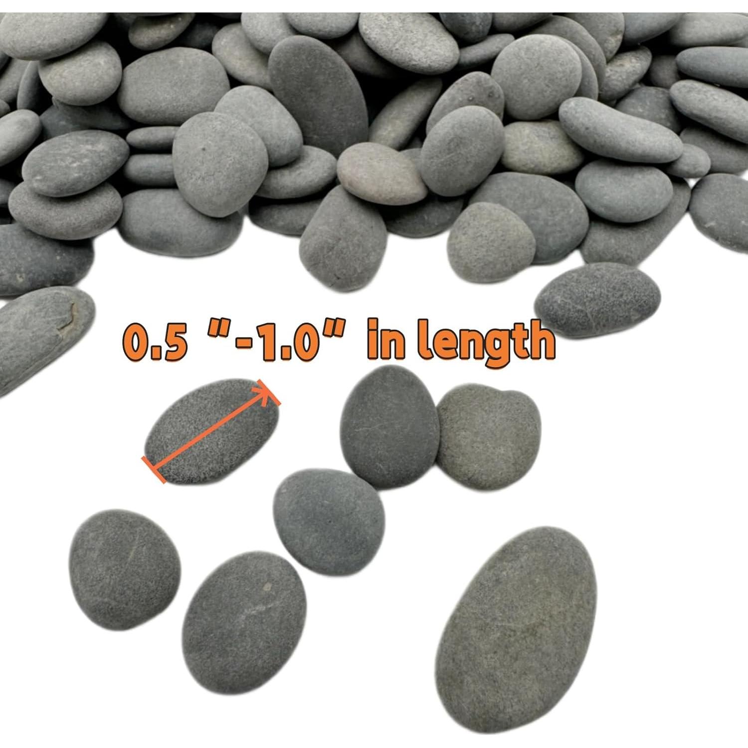 Piedras de Río Pequeñas Lifetop 0.45 kg para Jardín y Acuario