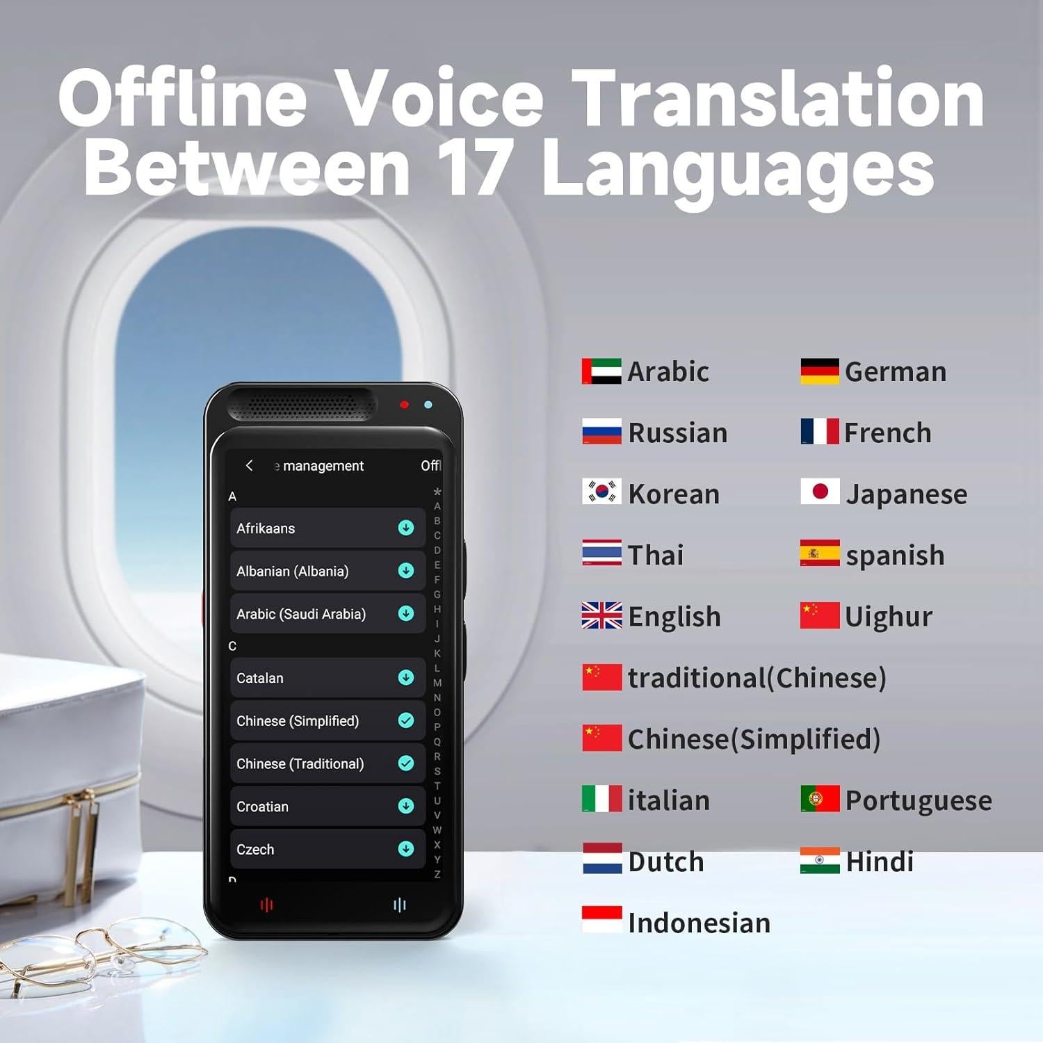 Traductor de Idiomas AI VORMOR Z6, 138+ Idiomas, Offline