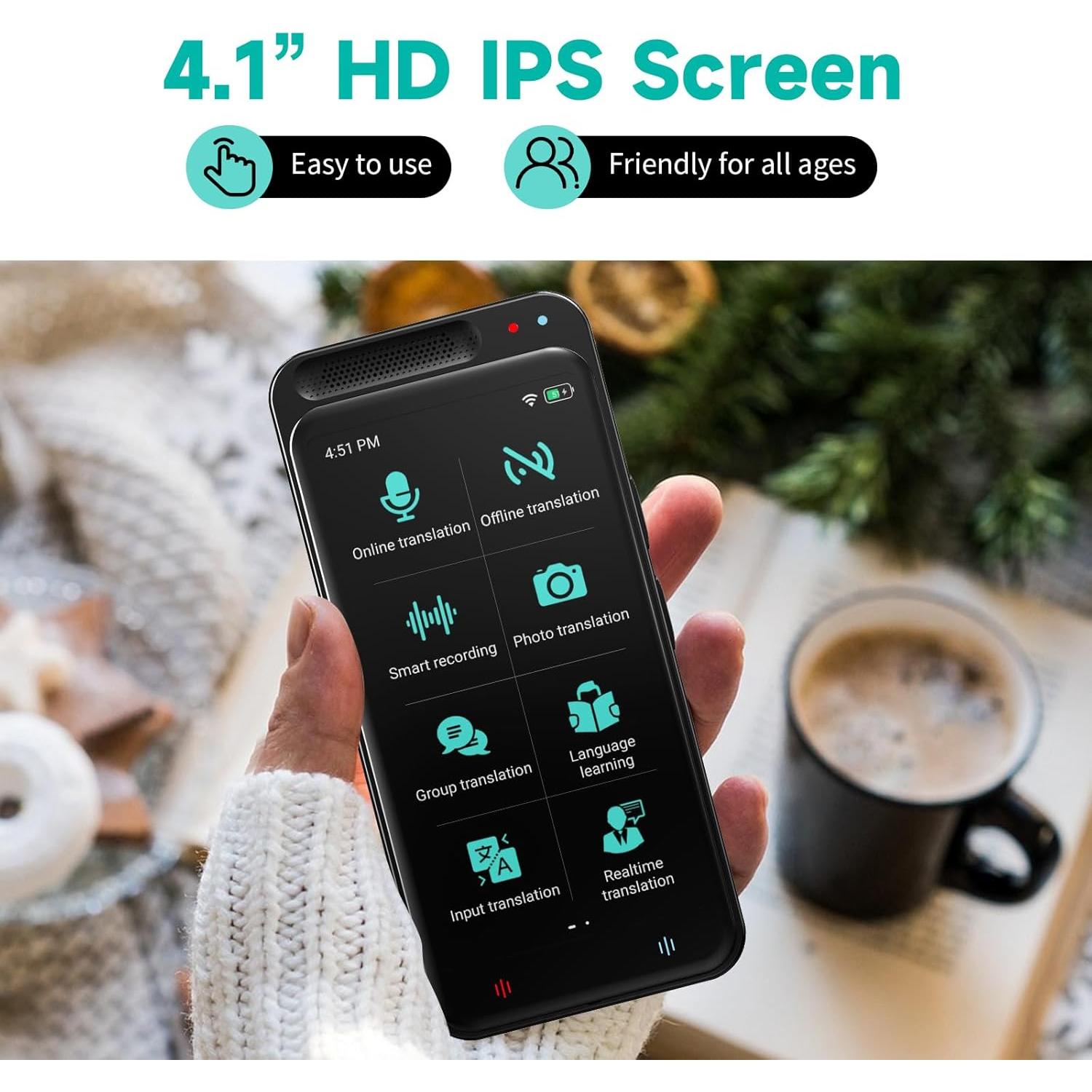 Traductor de Idiomas AI VORMOR Z6, 138+ Idiomas, Offline