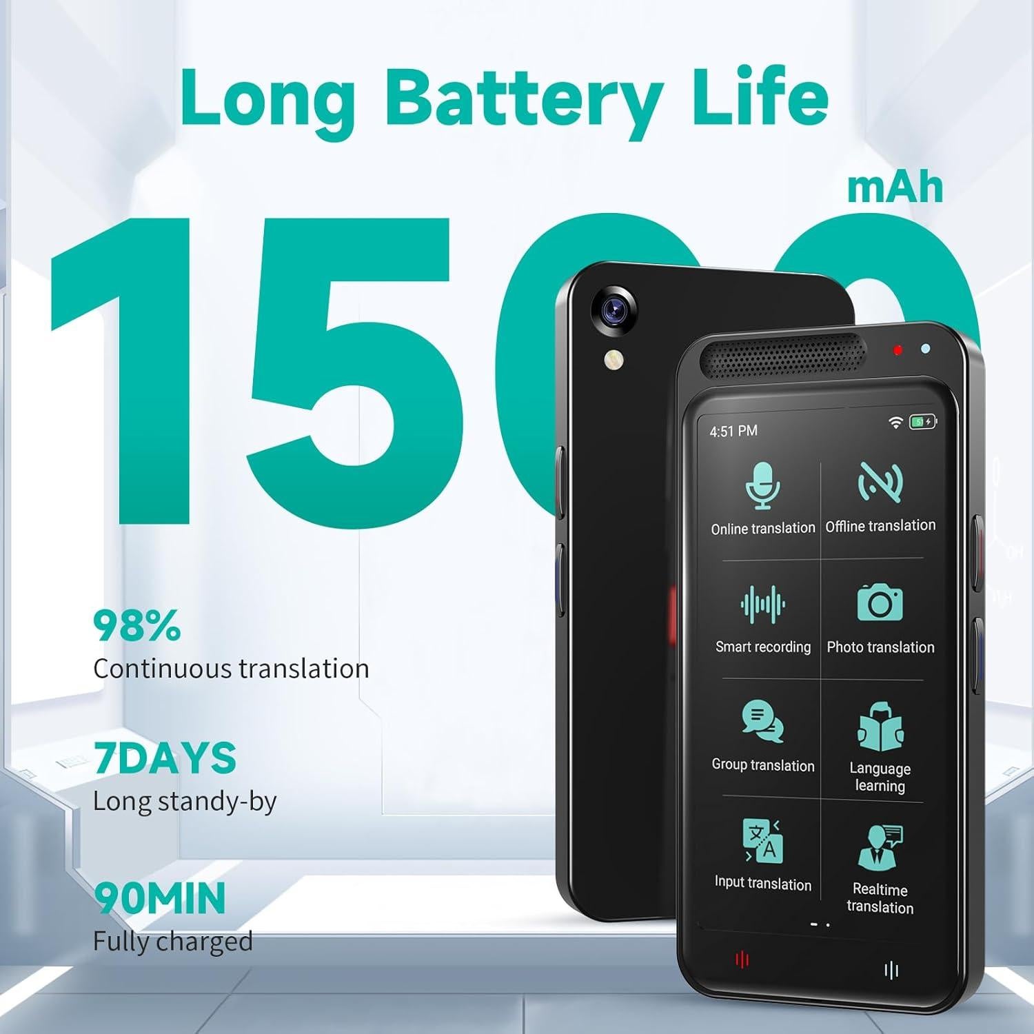 Traductor de Idiomas AI VORMOR Z6, 138+ Idiomas, Offline