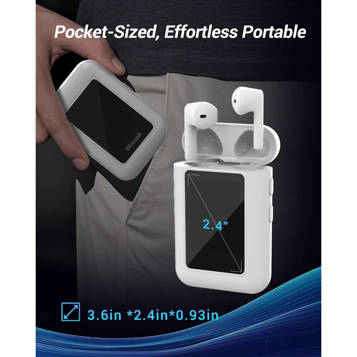 Auriculares de Traducción Wooask A8 AI en Tiempo Real 144 Idiomas