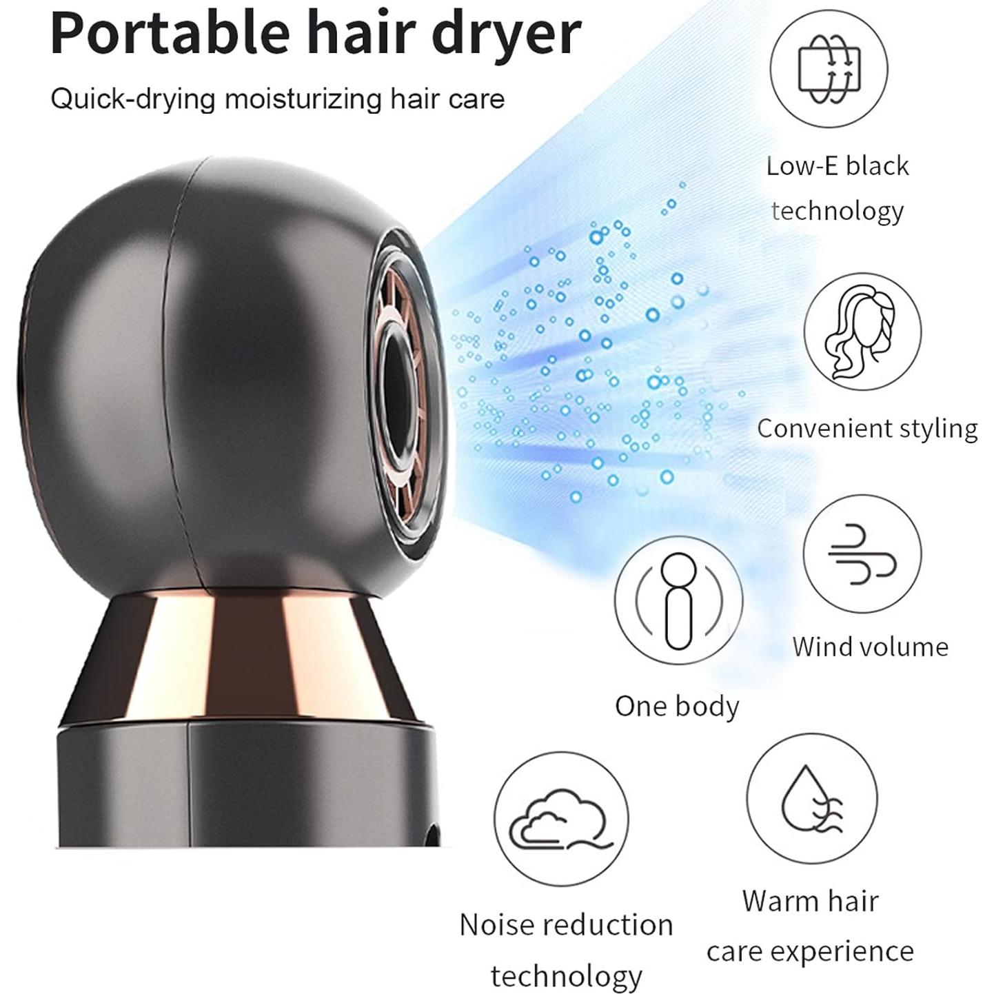 Secador de Pelo Profesional Wenzhou 800W Compacto Gris