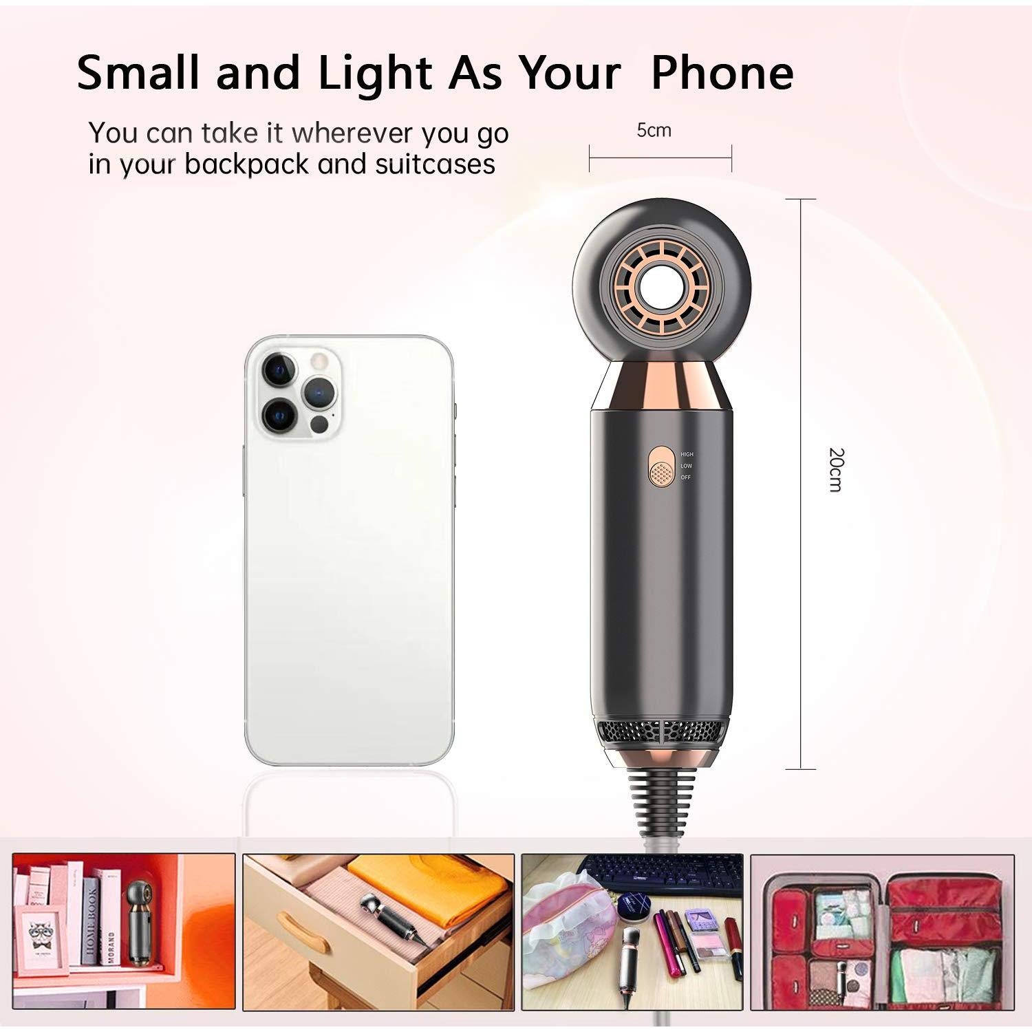 Secador de Pelo Portátil 800W ShenZhen Meiduojiao Mini