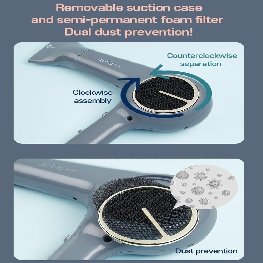 Secador de Pelo Profesional JMW AIR STORM M5150R 1600W Azul