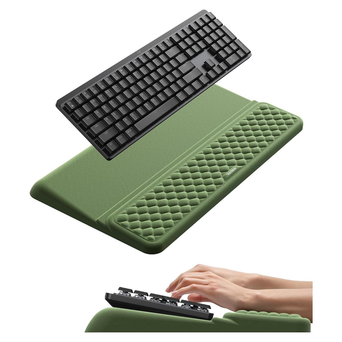 Reposamuñecas Vaydeer Ergonomico Verde Oliva para Teclado