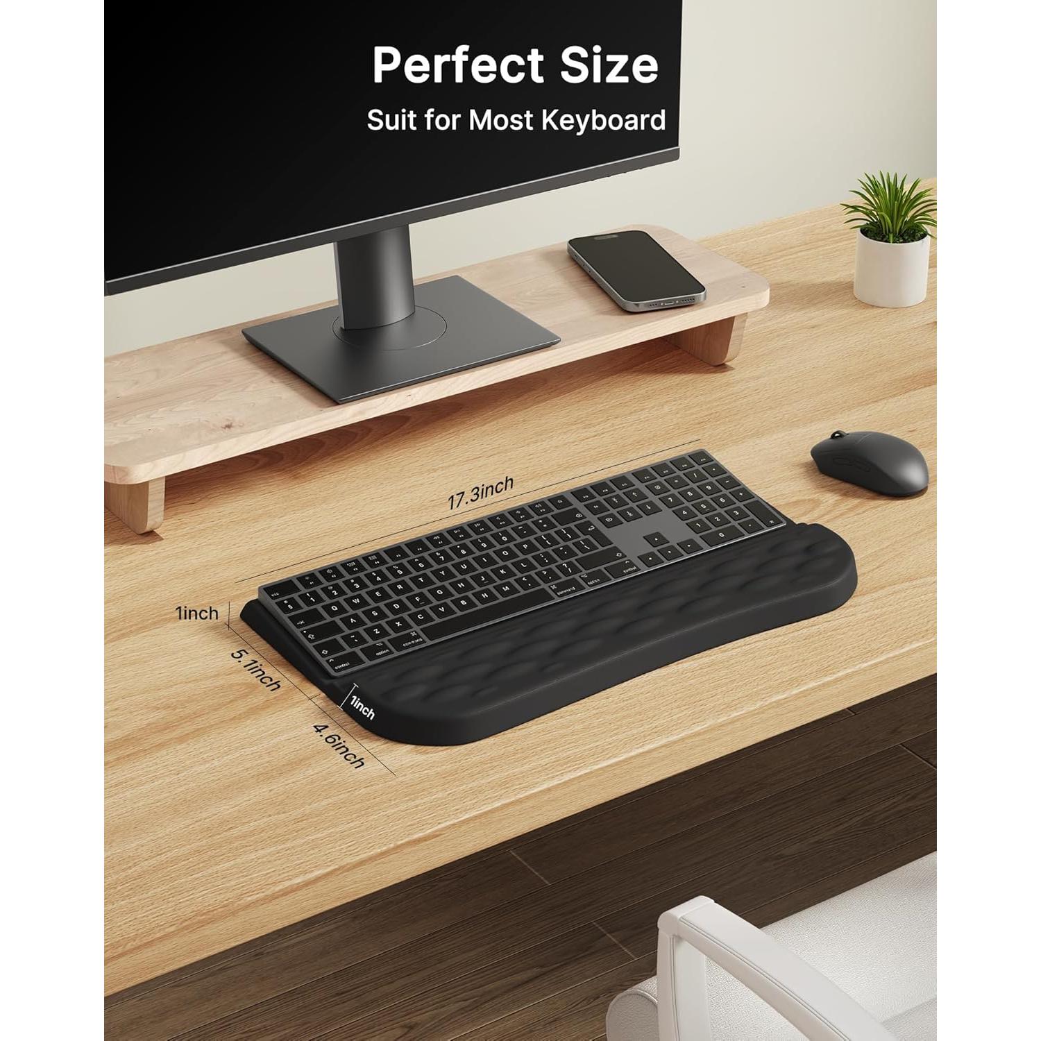 Reposamuñecas ergonómico Laborio con soporte ajustable