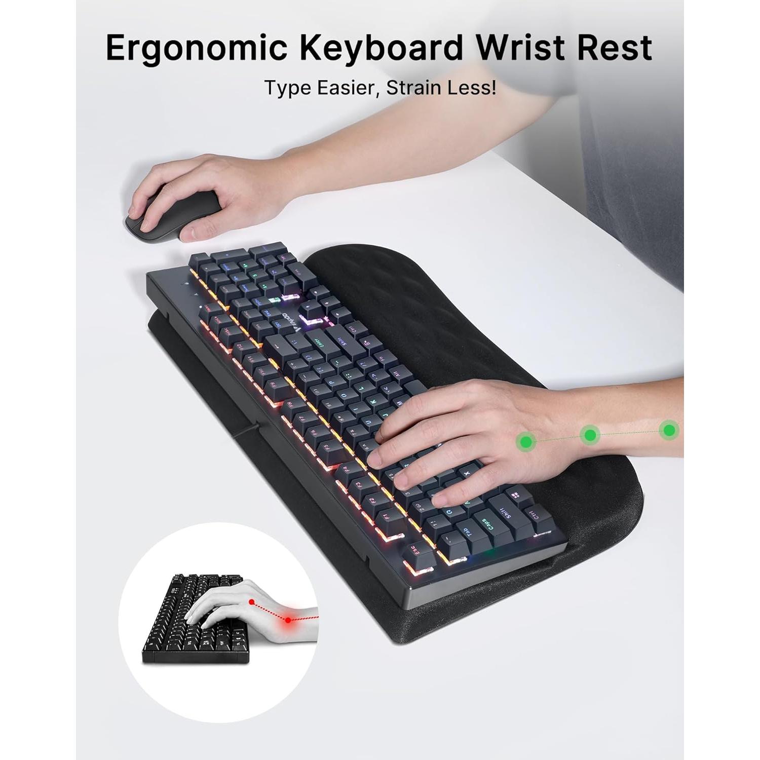 Reposamuñecas ergonómico Laborio con soporte ajustable