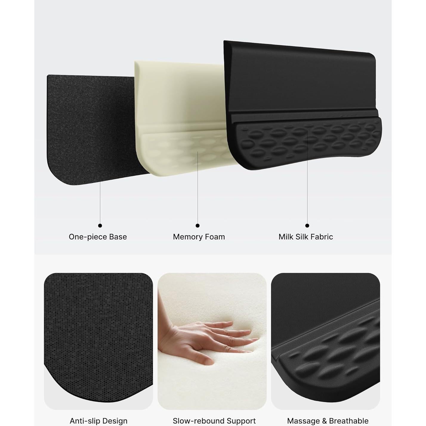 Reposamuñecas ergonómico Laborio con soporte ajustable