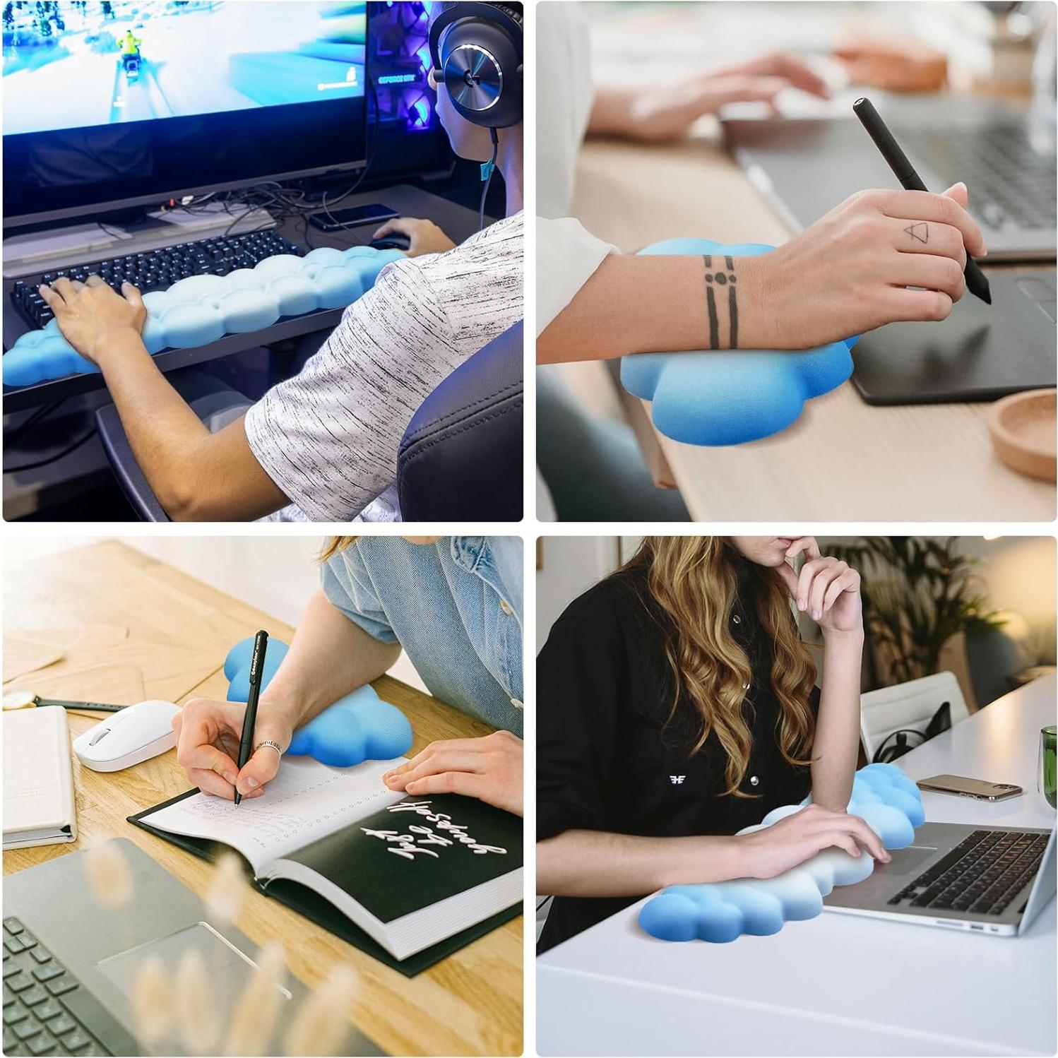 Reposamuñecas Ergonómico XHKDSYMC Nube 2 Piezas Espuma Viscoelástica