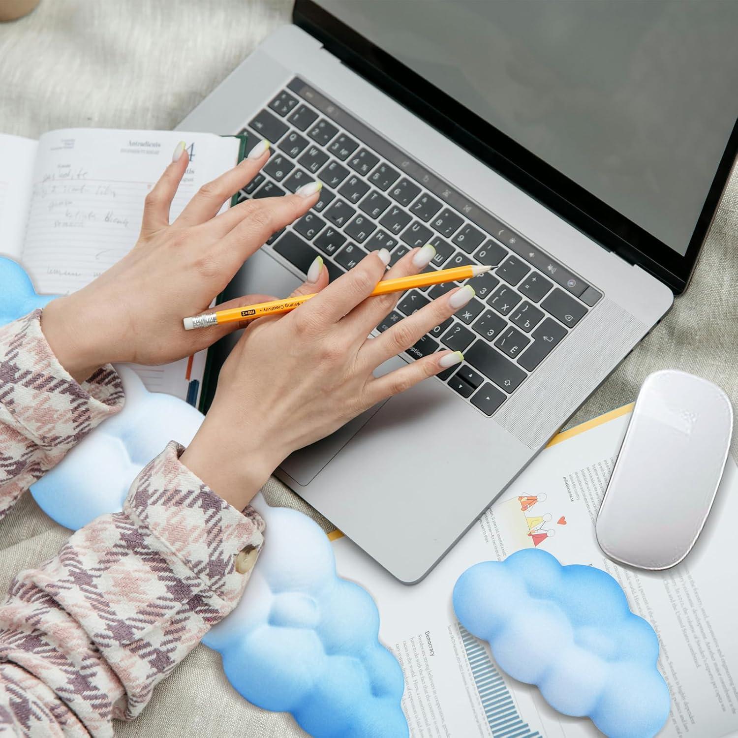 Reposamuñecas Ergonómico XHKDSYMC Nube 2 Piezas Espuma Viscoelástica