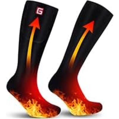 Calcetines Calentados Eléctricos GEMSTONEGO para Hombres - Algodón, Recargables
