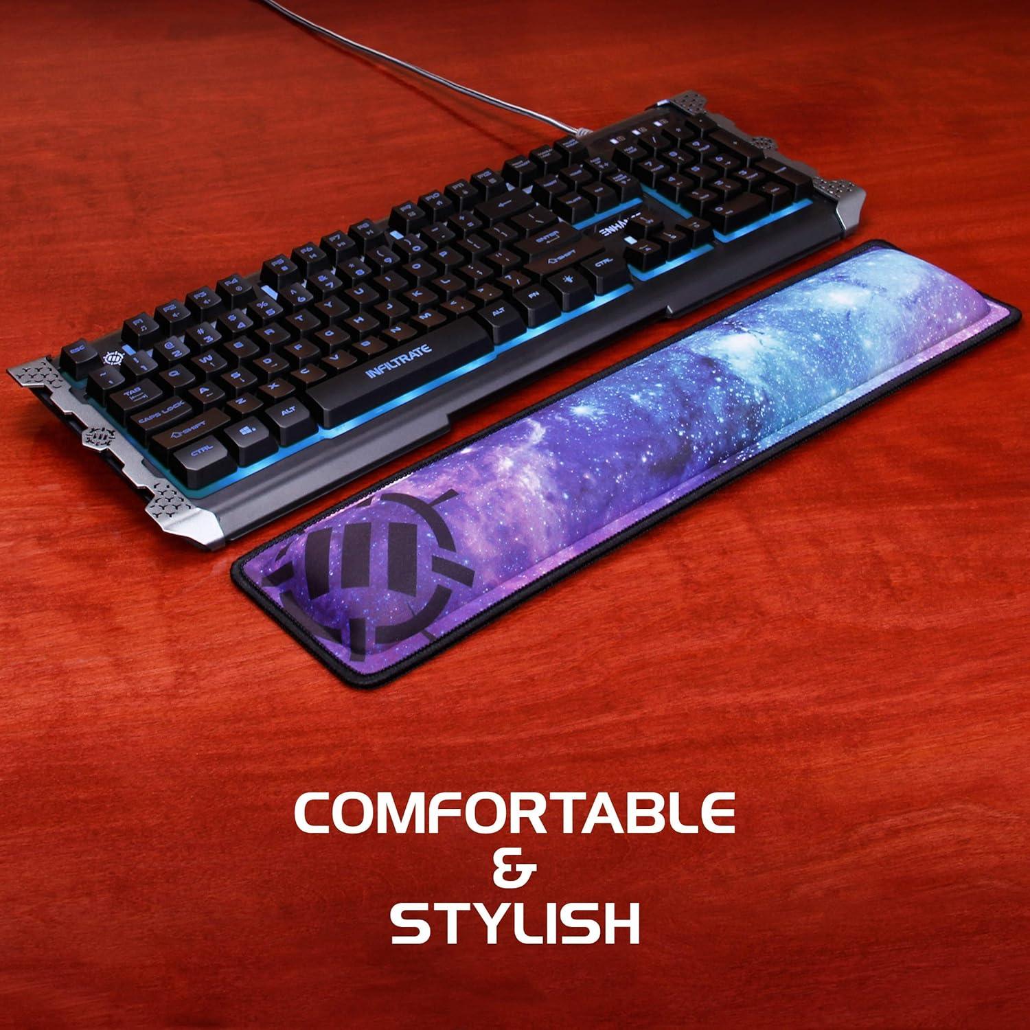 Reposapiés para Teclado ENHANCE Galaxia - Espuma Viscoelástica