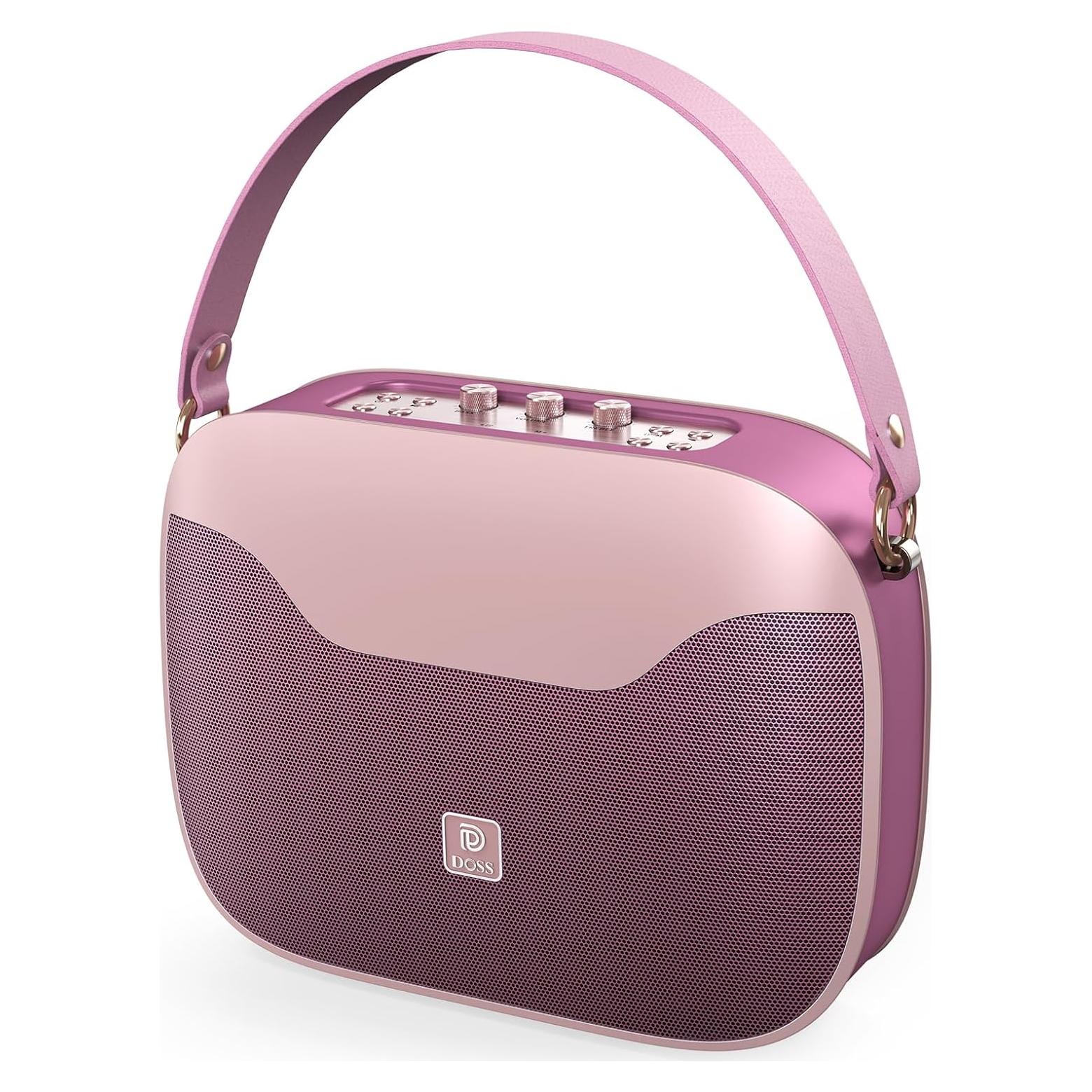 Altavoz Bluetooth DOSS SoundBox H100 Rosa 50W 24H Portátil