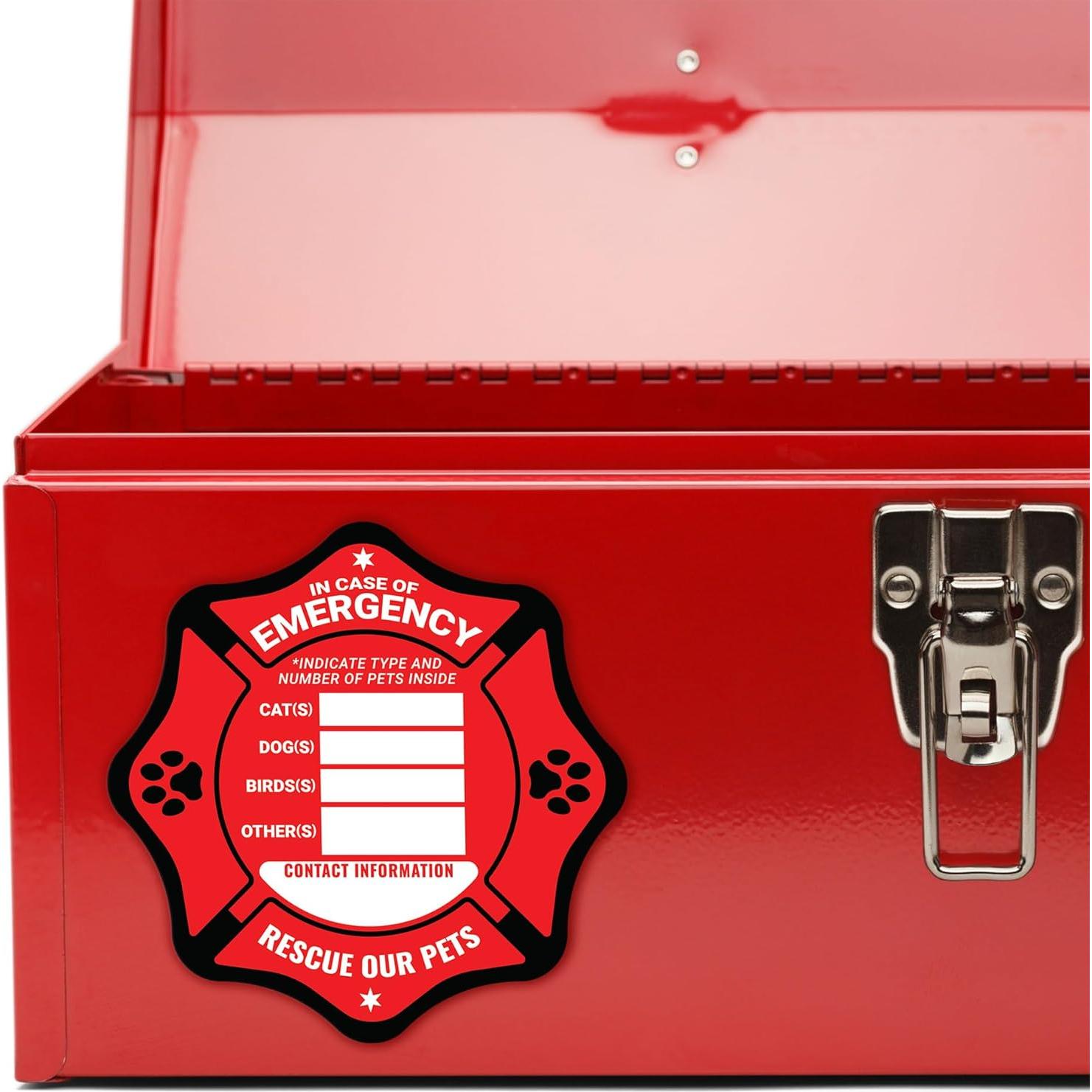 Imán de Emergencia para Mascotas KCD - 12 cm - Insignia de Bombero