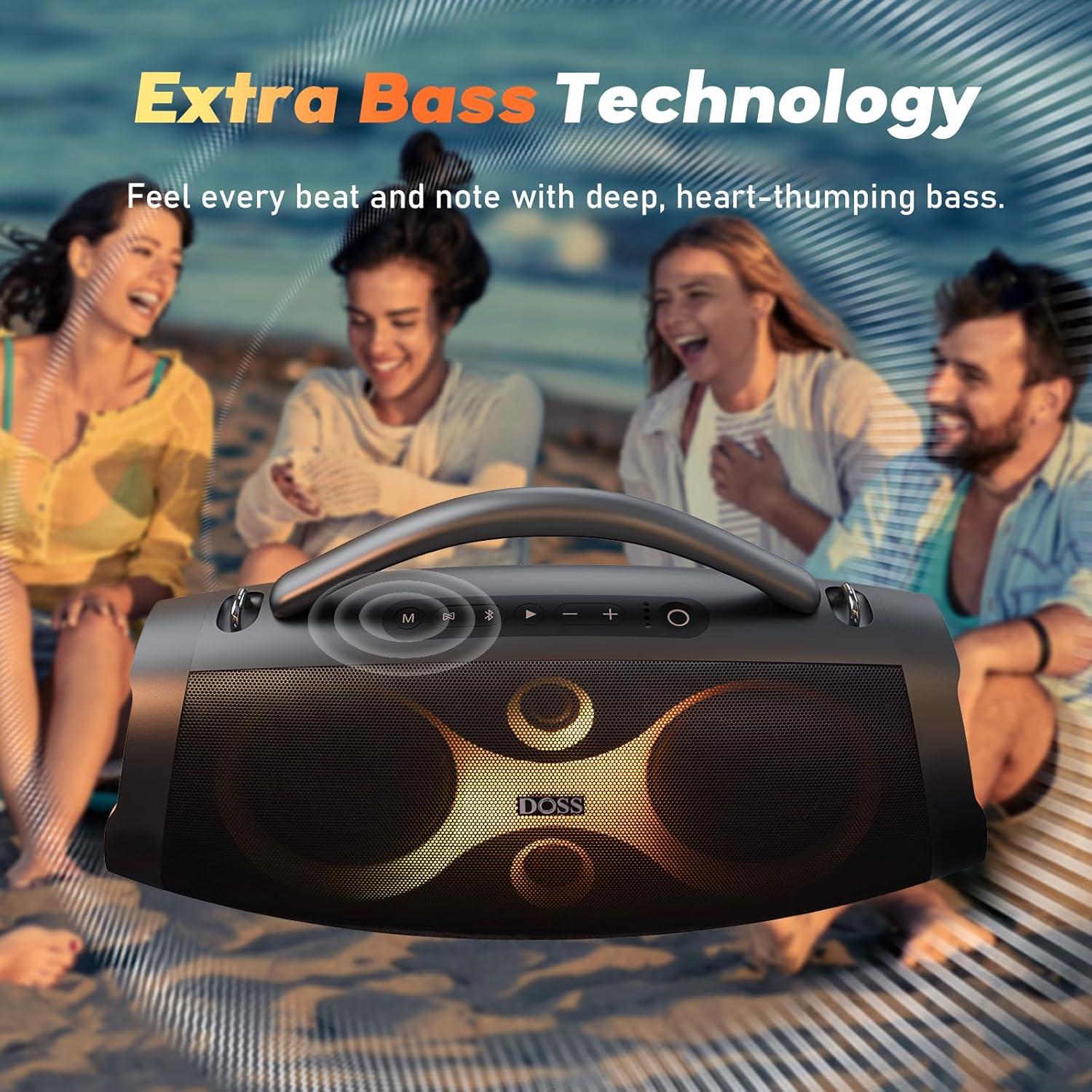 Altavoz Bluetooth DOSS Extreme Boom Pro D200 120W IPX6