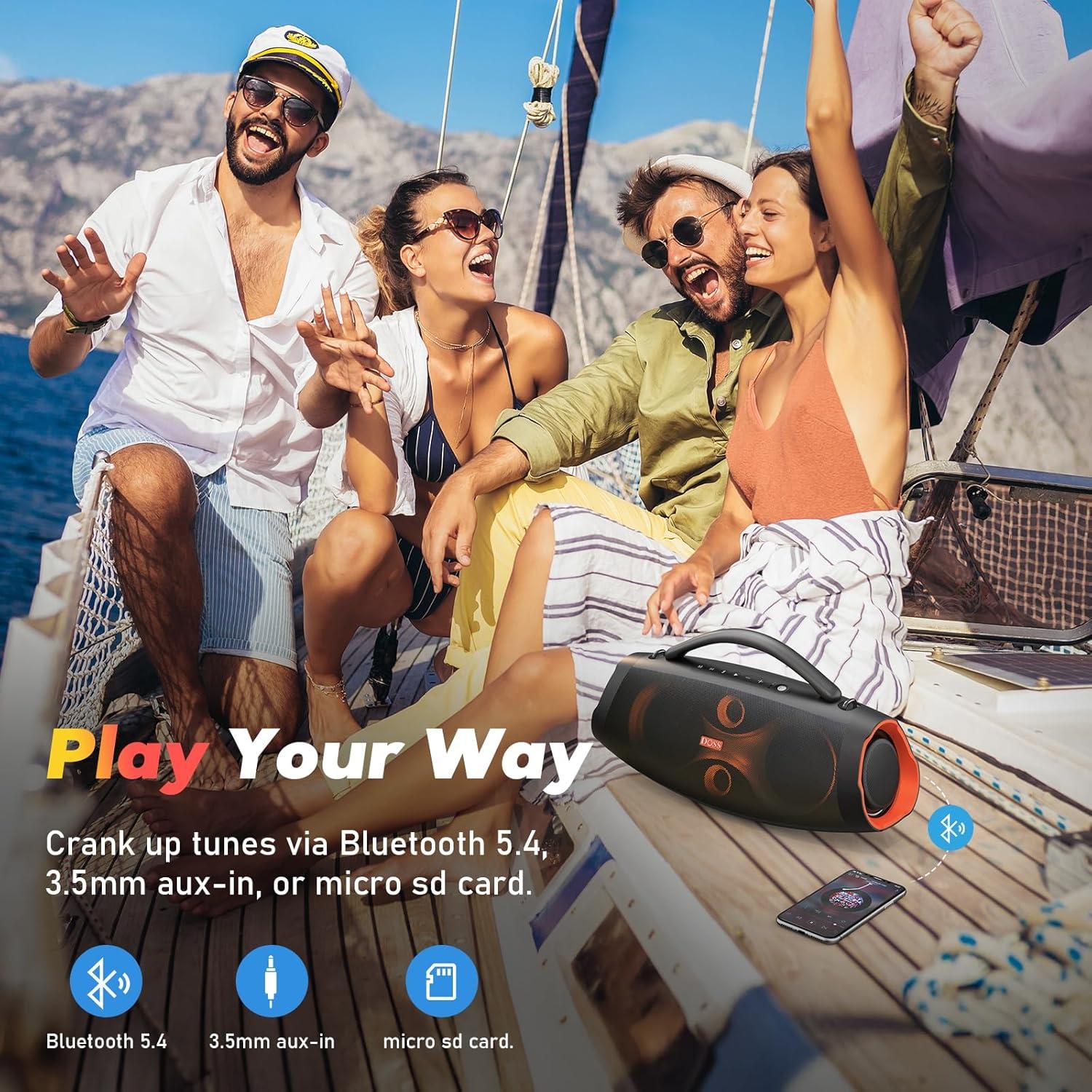 Altavoz Bluetooth DOSS Extreme Boom Pro D200 120W IPX6