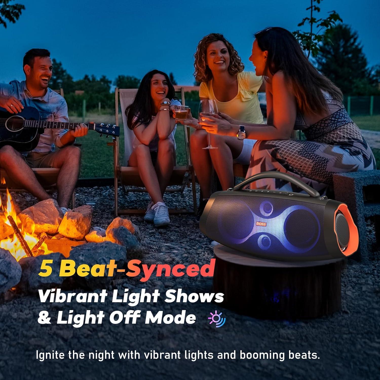 Altavoz Bluetooth DOSS Extreme Boom Pro D200 120W IPX6