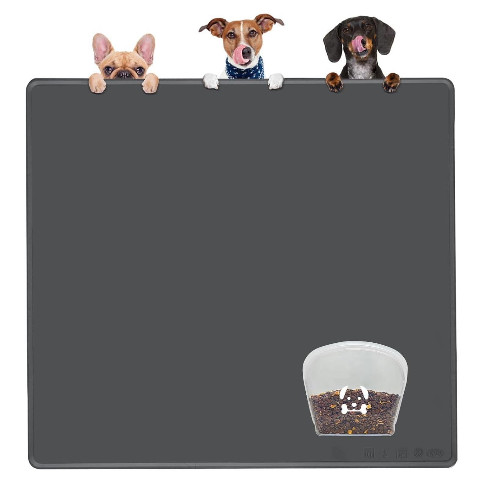 Tapete de Comida para Perros KVK Extra Grande 100x110cm Antideslizante