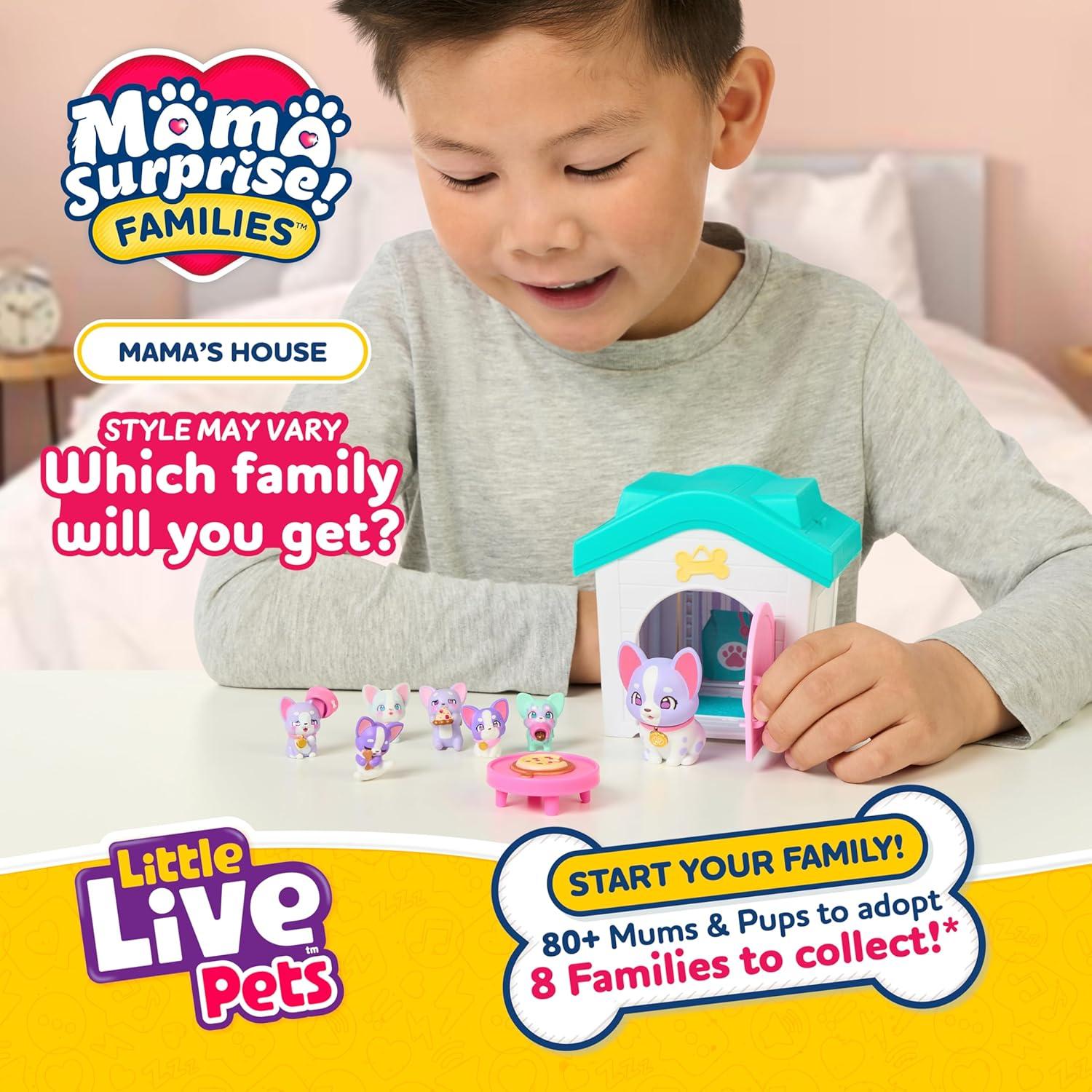 Juego de Casa de Perros Little Live Pets Mama Surprise 7 Cachorros