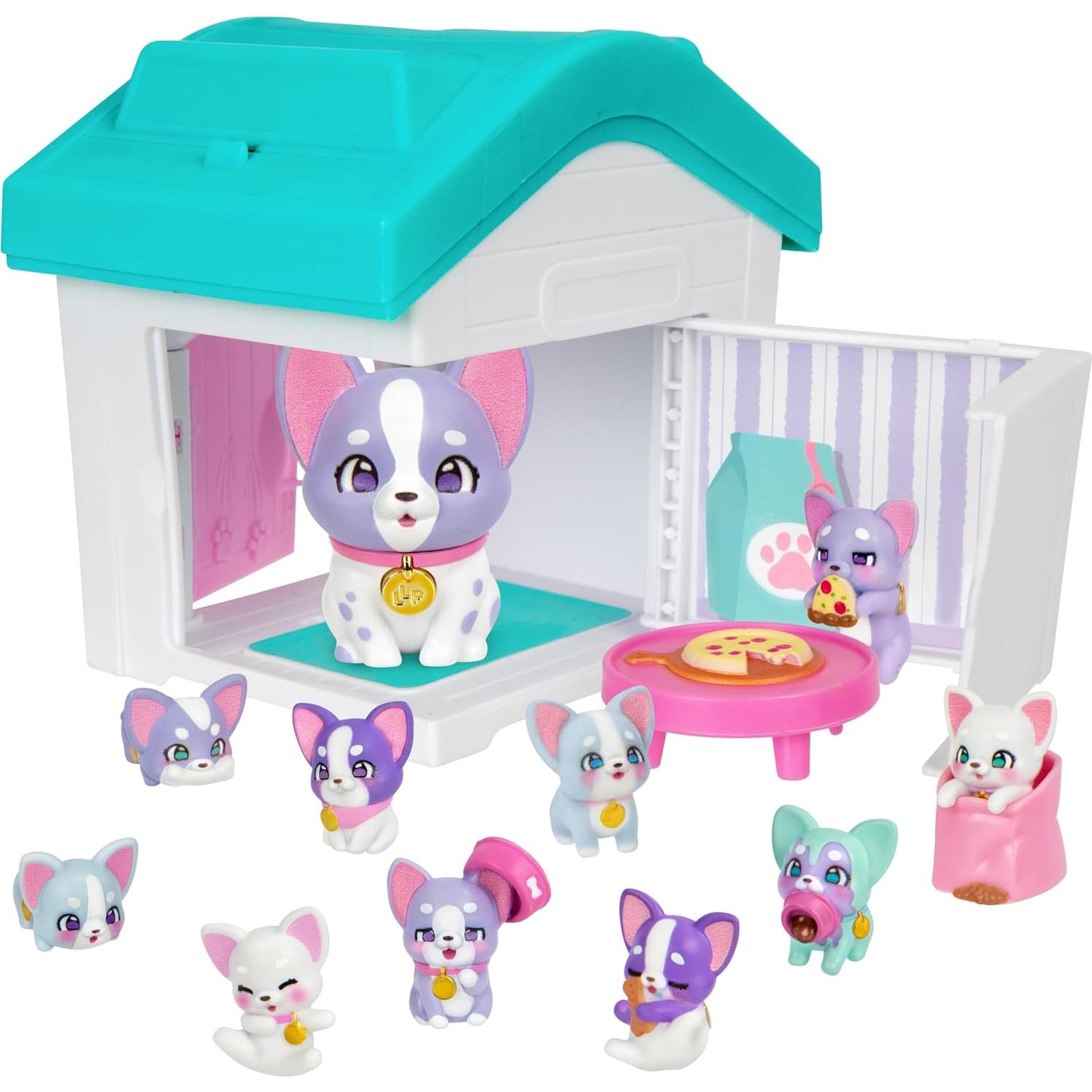 Juego de Casa de Perros Little Live Pets Mama Surprise 7 Cachorros