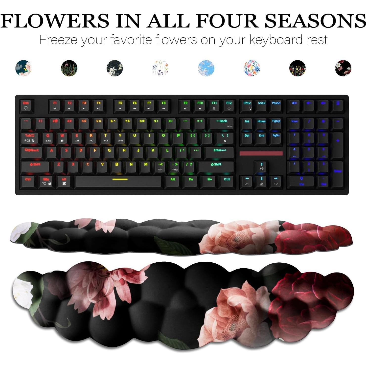 Reposamuñecas Nube JIKIOU con Almohadilla para Teclado y Mouse