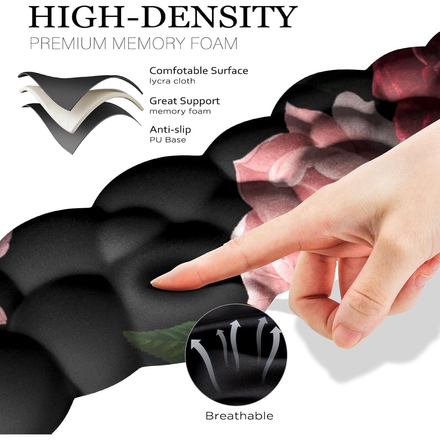 Reposamuñecas Nube JIKIOU con Almohadilla para Teclado y Mouse