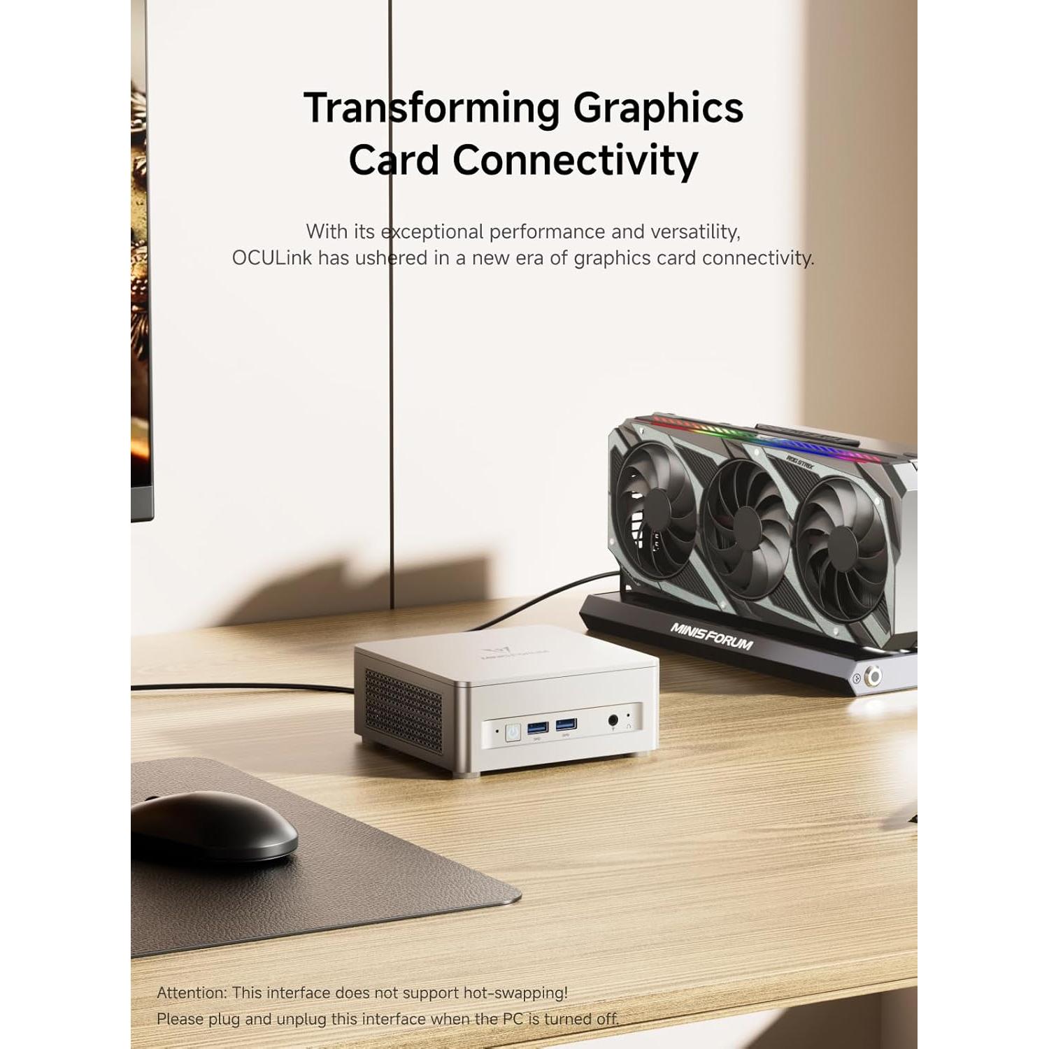 MINISFORUM UM880 Plus Mini PC AMD Ryzen 7 32GB RAM 1TB SSD