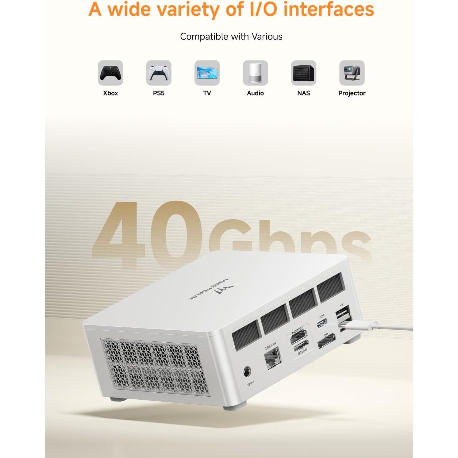 MINISFORUM UM880 Plus Mini PC AMD Ryzen 7 32GB RAM 1TB SSD