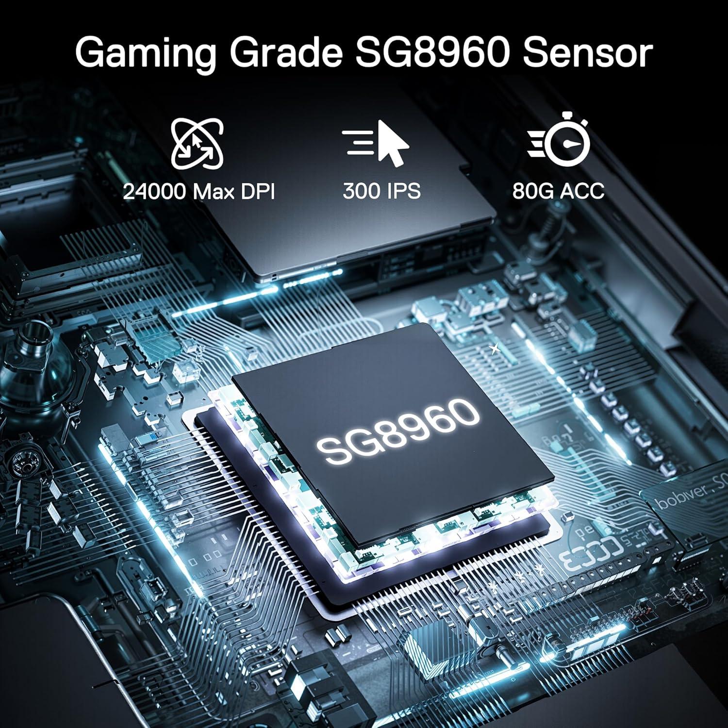 Redragon M817 Ratón Gaming Con Cable 24000 DPI Negro