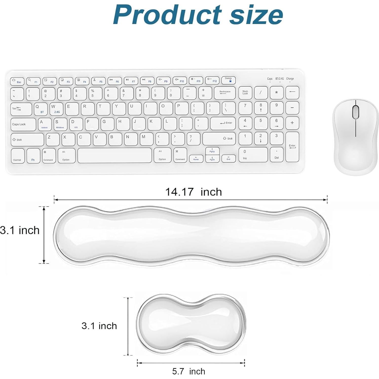 Reposamuñecas Ergonómico de Gel COPORISO Verde Transparente
