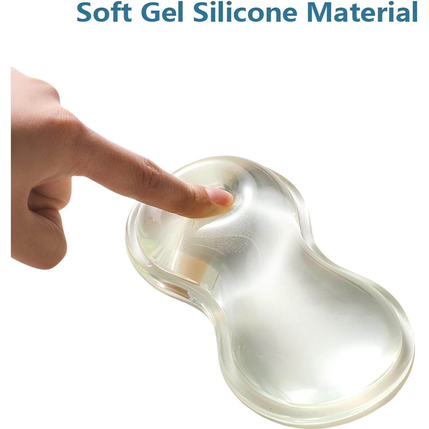 Reposamuñecas Ergonómico de Gel COPORISO Verde Transparente