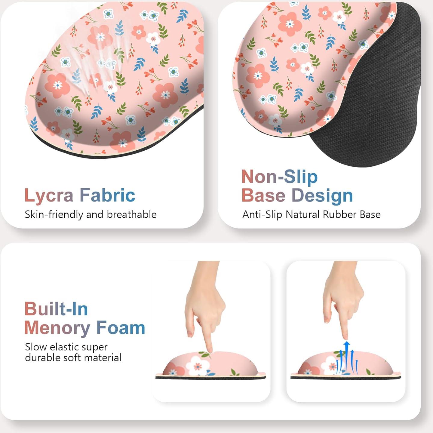 Conjunto de Alfombrillas de Ratón Ergonómicas NXZGO 4 en 1