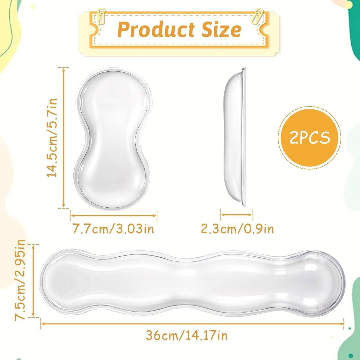 Conjunto de Reposamuñecas de Gel Prasacco para Teclado y Ratón