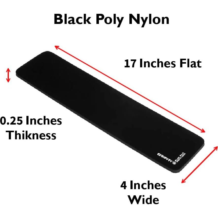 Almohadilla de Muñeca Ergonómica Grifiti 43x10 cm Nylon Negro