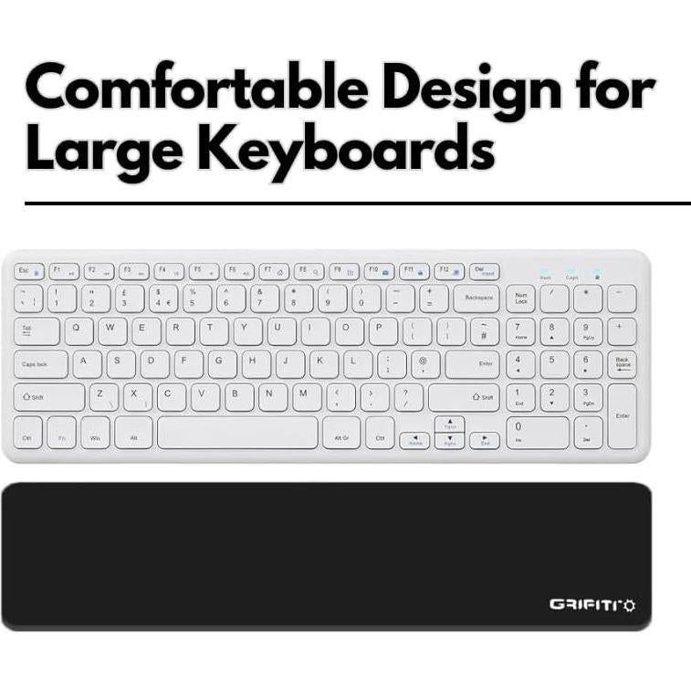 Almohadilla de Muñeca Ergonómica Grifiti 43x10 cm Nylon Negro