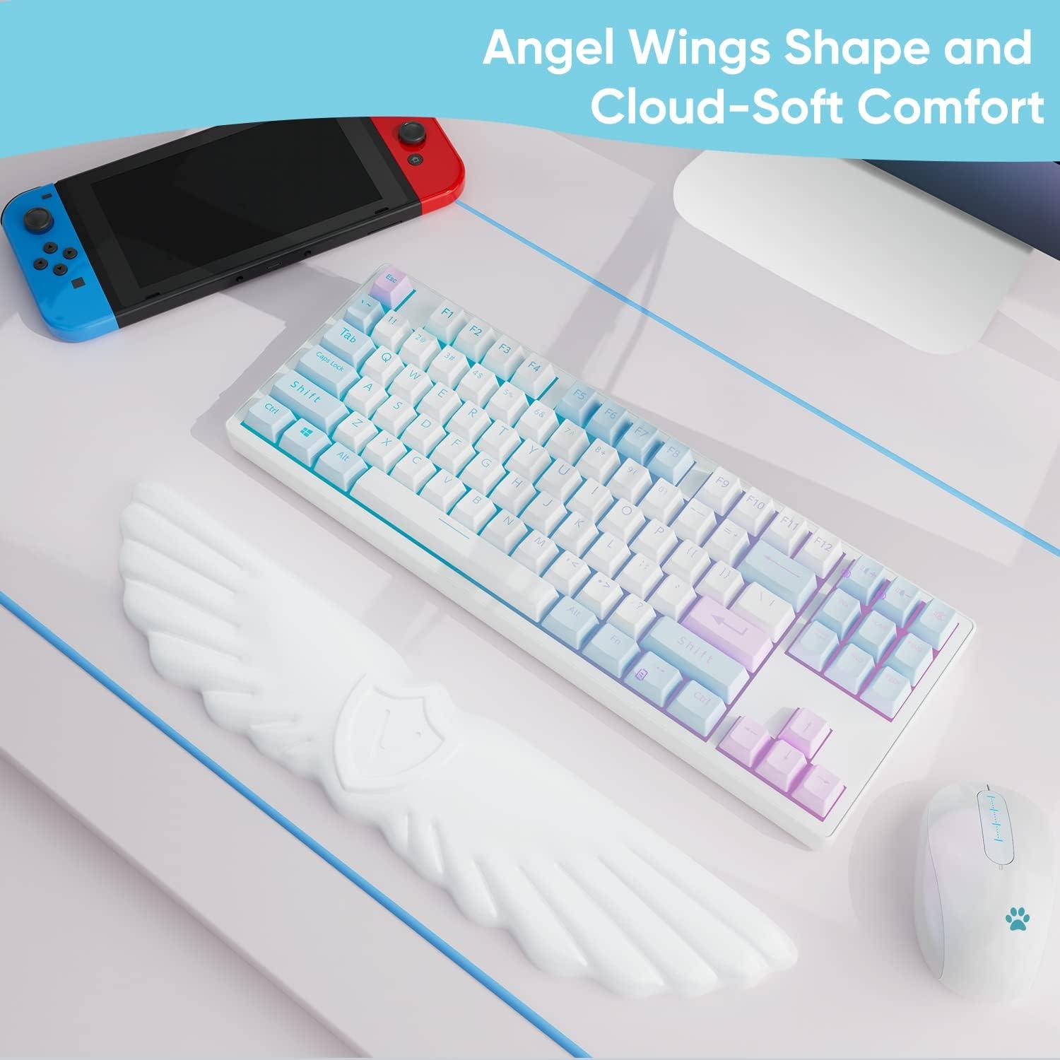 Reposamuñecas ergonómico Sushret ala de ángel 38.1x10.9cm