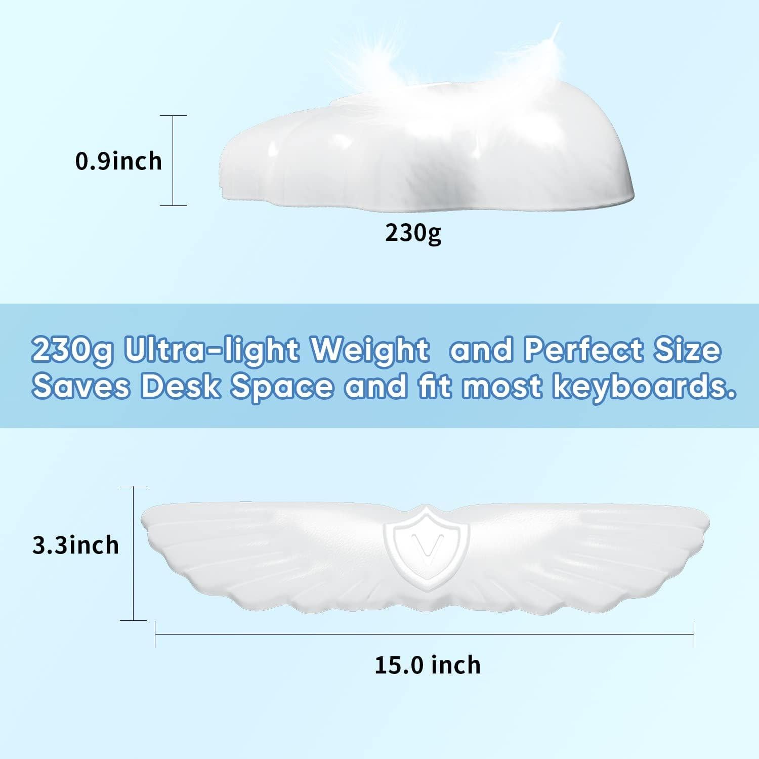 Reposamuñecas ergonómico Sushret ala de ángel 38.1x10.9cm