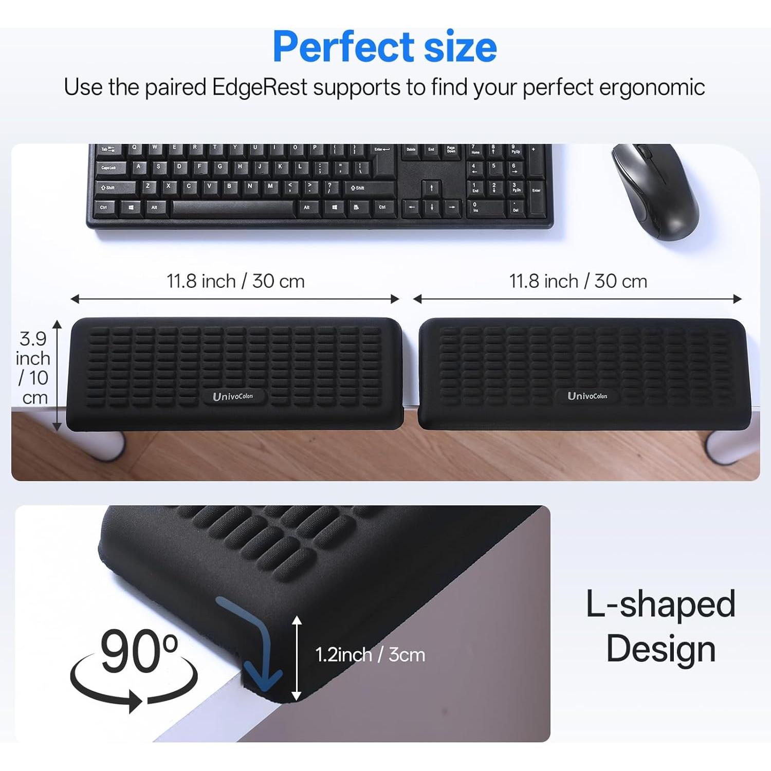 Reposamuñecas y Reposabrazos Ergonómico UnivoColors Set de 2