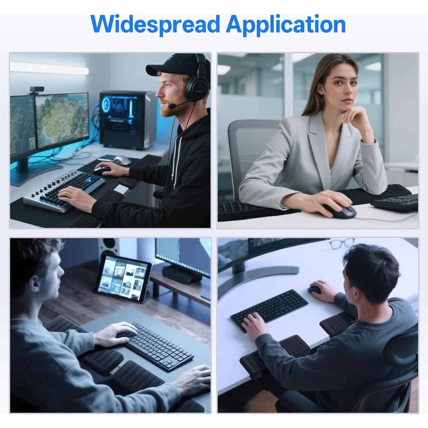 Reposamuñecas y Reposabrazos Ergonómico UnivoColors Set de 2
