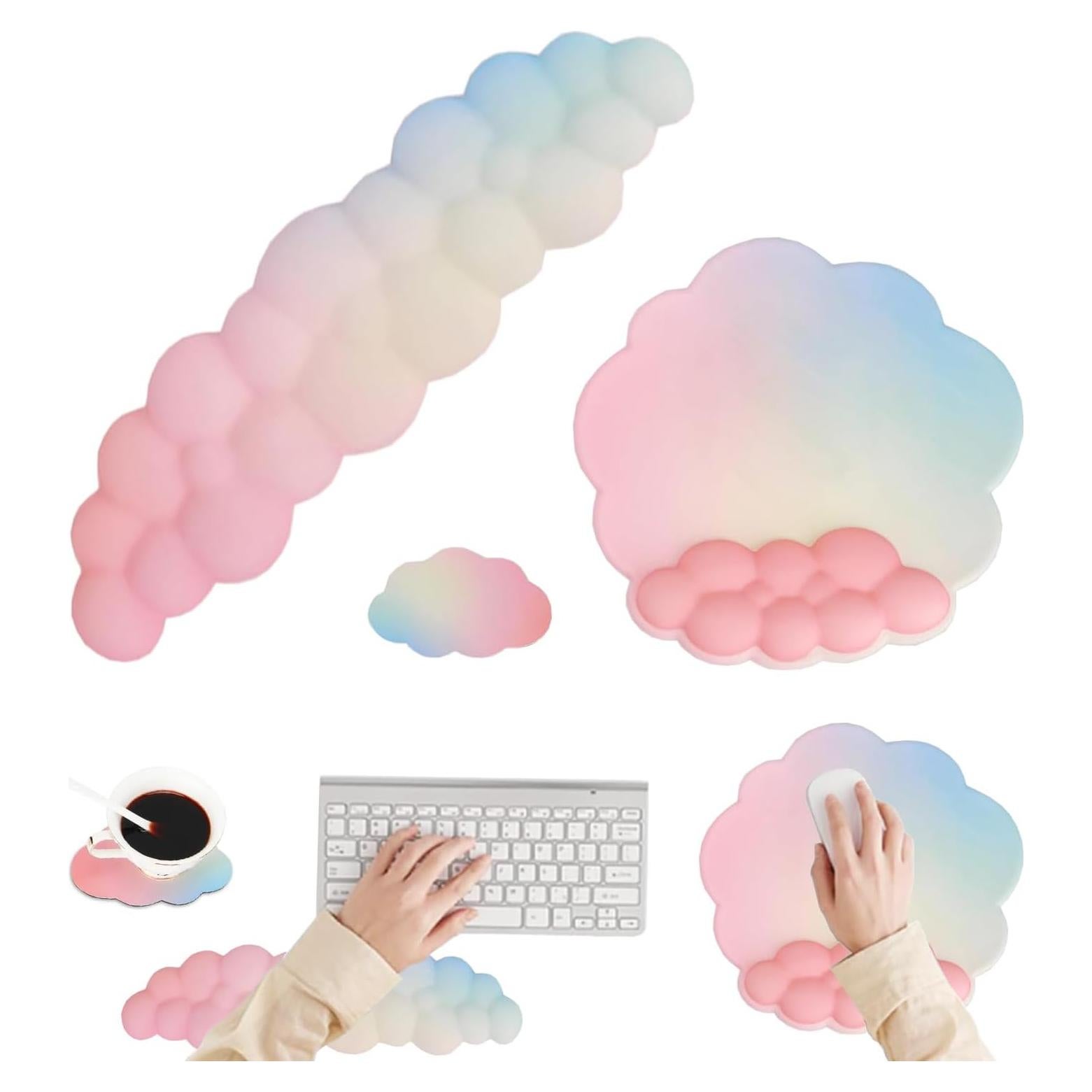 Reposamuñecas Ergonómico NUOLUXEON Naranja/Azul/Amarillo