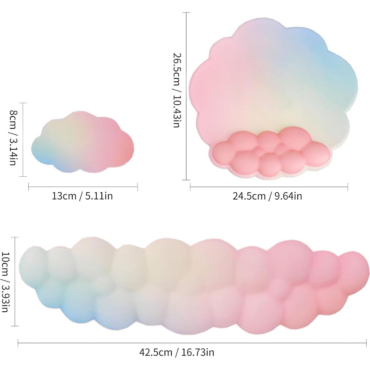 Reposamuñecas Ergonómico NUOLUXEON Naranja/Azul/Amarillo
