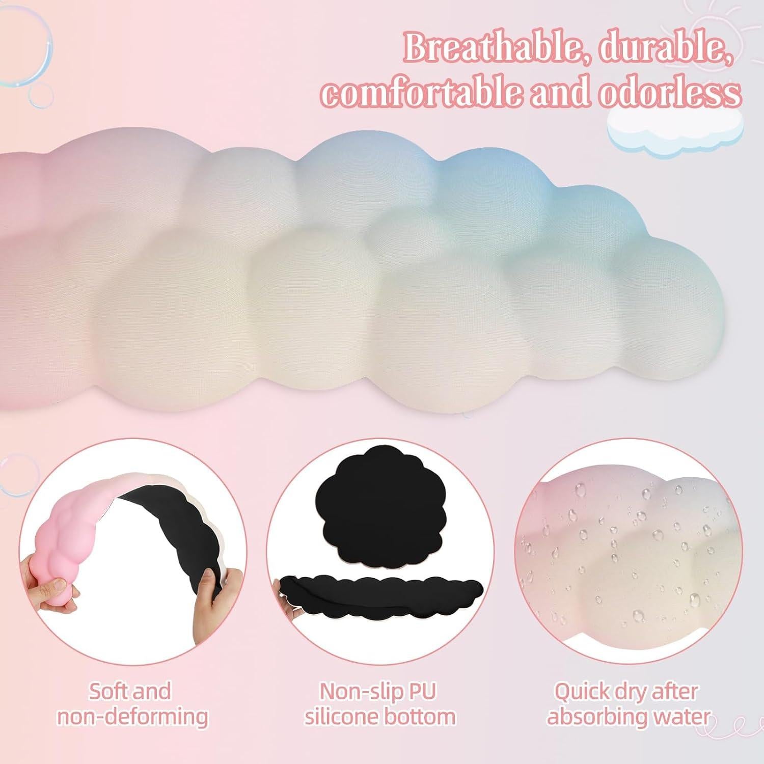 Reposamuñecas Ergonómico NUOLUXEON Naranja/Azul/Amarillo