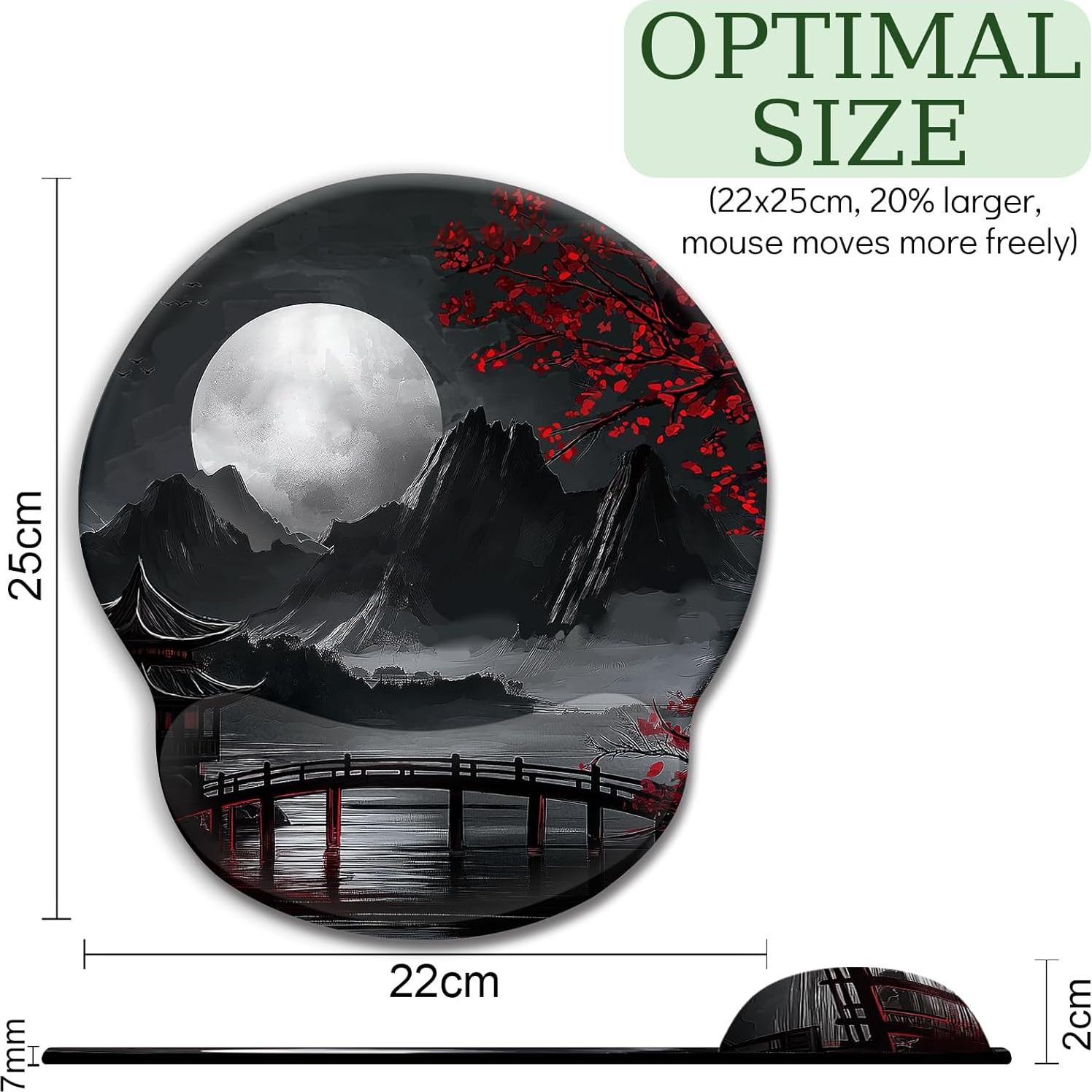 Alfombrilla de Ratón Ergonómica LIMKRIAN con Reposamuñecas