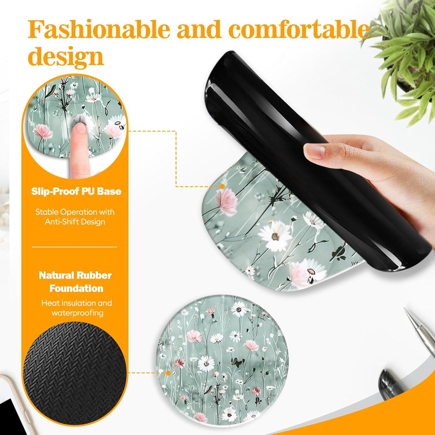 Alfombrilla de Ratón Ergonómica Zokifab con Reposamuñecas de Gel